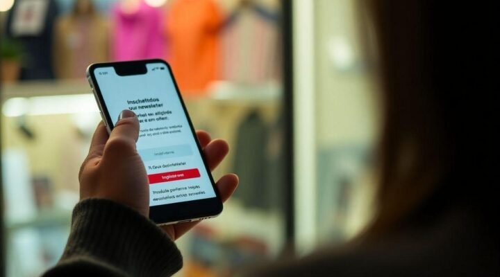 Como se inscrever em newsletter de ofertas incríveis